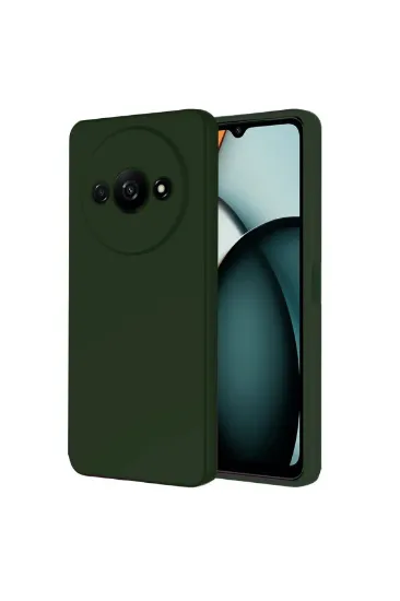 Newface Realme C61 Kılıf First Silikon - Koyu Yeşil resmi
