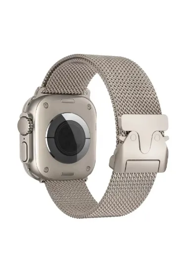 Newface Apple Watch 42mm Milano Metal Kordon - Titan Gri resmi