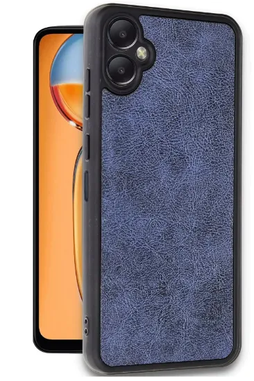 Newface Samsung Galaxy A06 Kılıf Aras Deri Kapak - Lacivert resmi