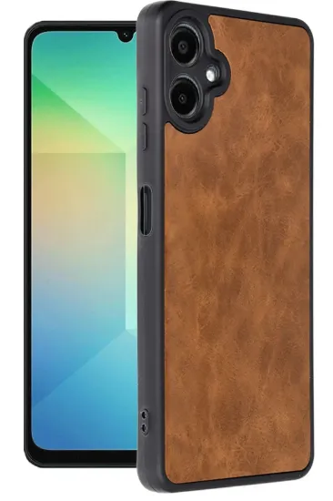 Newface Samsung Galaxy A06 Kılıf Aras Deri Kapak - Taba resmi