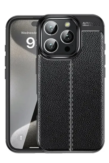 Newface iPhone 16 Pro Max Kılıf Auto Focus Kapak - Siyah resmi