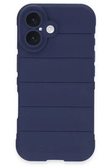 Newface iPhone 16 Kılıf Optimum Silikon - Lacivert resmi