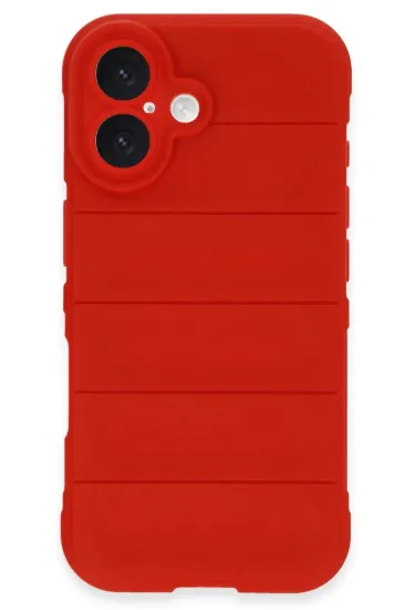 Newface iPhone 16 Plus Kılıf Optimum Silikon - Kırmızı resmi
