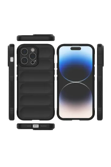 Newface iPhone 16 Pro Max Kılıf Optimum Silikon - Siyah resmi