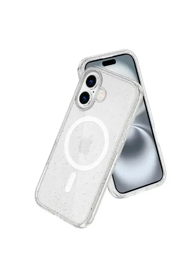 Newface iPhone 16 Plus Kılıf Glow Magsafe Kapak - Şeffaf resmi