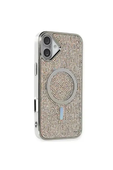 Newface iPhone 16 Plus Kılıf Diamond Magsafe Kapak - Rainbow resmi