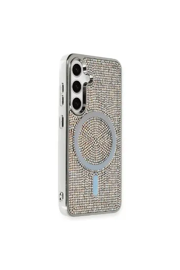 Newface Samsung Galaxy S24 Kılıf Diamond Magsafe Kapak - Rainbow resmi