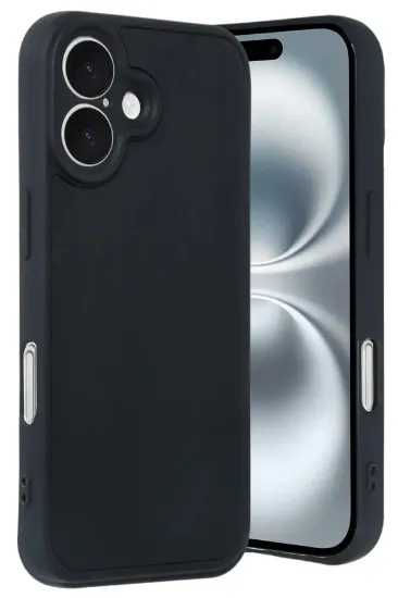 Newface iPhone 16 Kılıf Aras Deri Kapak - Siyah resmi