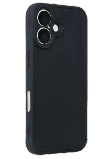 Newface iPhone 16 Kılıf Aras Deri Kapak - Siyah resmi