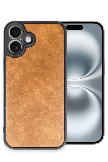 Newface iPhone 16 Plus Kılıf Aras Deri Kapak - Taba resmi