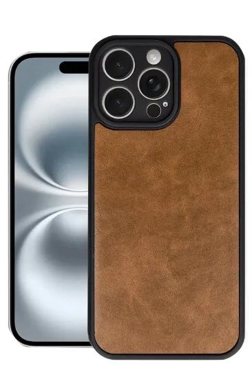 Newface iPhone 16 Pro Kılıf Aras Deri Kapak - Taba resmi