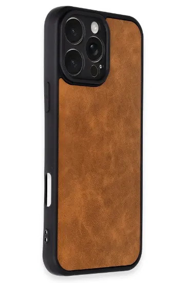 Newface iPhone 16 Pro Max Kılıf Aras Deri Kapak - Taba resmi