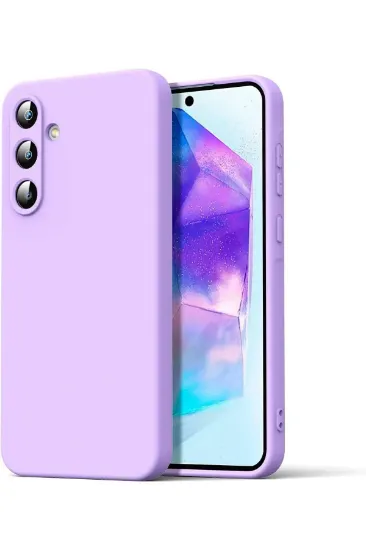 Newface Samsung Galaxy A16 5G Kılıf Nano içi Kadife Silikon - Lila resmi