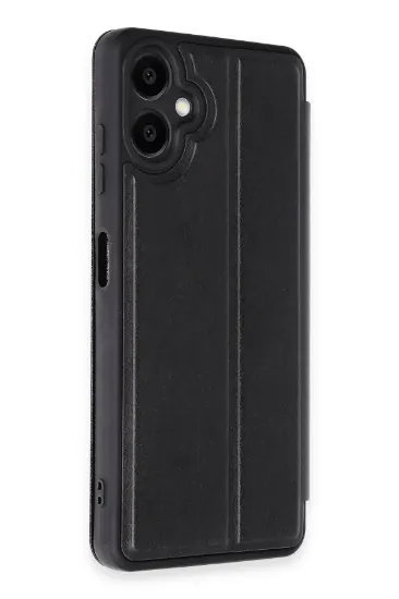 Newface Samsung Galaxy A06 Kılıf Flip Cover - Siyah resmi