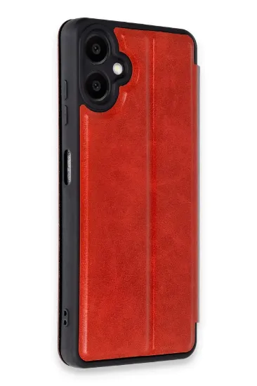 Newface Samsung Galaxy A06 Kılıf Flip Cover - Kırmızı resmi