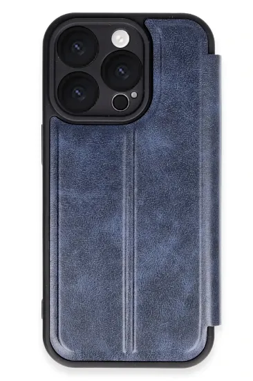 Newface iPhone 16 Pro Max Kılıf Flip Cover - Lacivert resmi