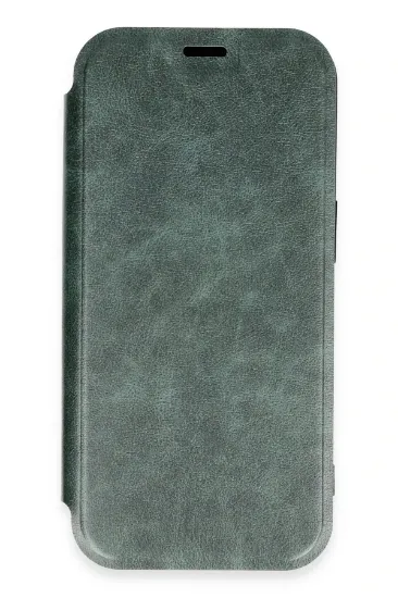 Newface iPhone 16 Pro Max Kılıf Flip Cover - Koyu Yeşil resmi