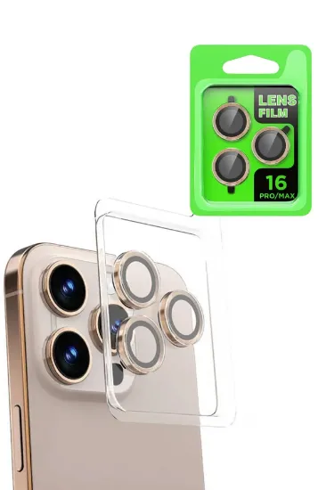 Newface iPhone 16 Pro Max Raze Metal Kamera Lens - Natural Grey resmi