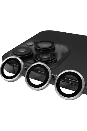 Newface iPhone 14 Pro Raze Metal Kamera Lens - Gümüş resmi