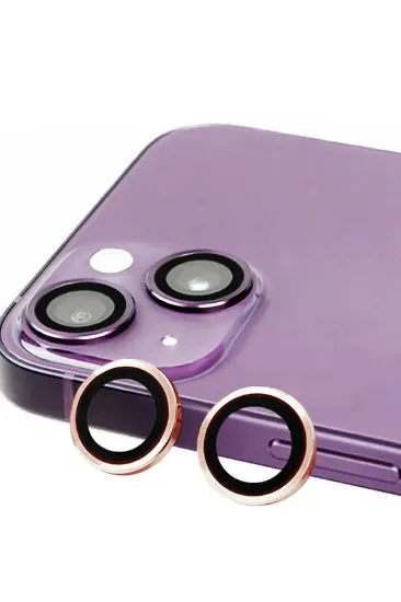 Newface iPhone 15 Raze Metal Kamera Lens - Pembe resmi