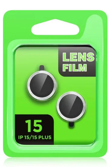 Newface iPhone 15 Raze Metal Kamera Lens - Mavi resmi