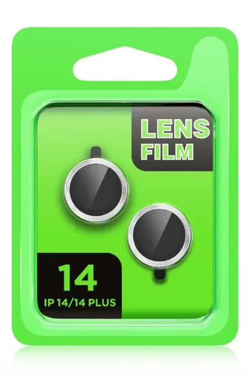 Newface iPhone 14 Plus Raze Metal Kamera Lens - Siyah resmi