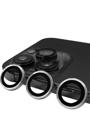 Newface iPhone 13 Pro Raze Metal Kamera Lens - Gümüş resmi