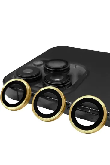 Newface iPhone 13 Pro Raze Metal Kamera Lens - Gold resmi