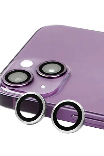 Newface iPhone 13 Mini Raze Metal Kamera Lens - Gümüş resmi