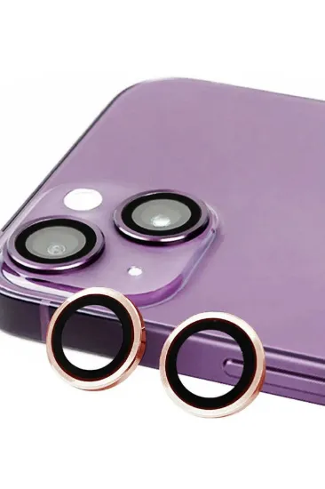 Newface iPhone 13 Raze Metal Kamera Lens - Pembe resmi