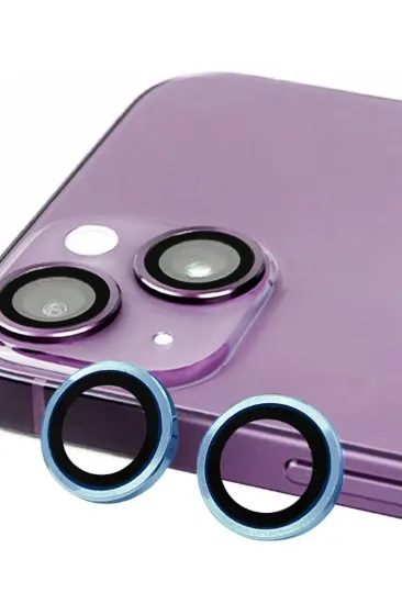 Newface iPhone 13 Raze Metal Kamera Lens - Mavi resmi
