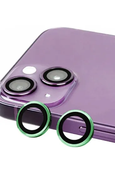 Newface iPhone 13 Raze Metal Kamera Lens - Yeşil resmi