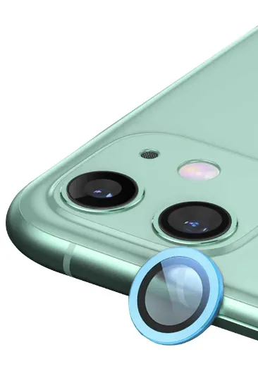 Newface iPhone 12 Raze Metal Kamera Lens - Mavi resmi