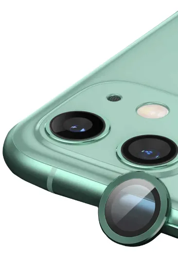 Newface iPhone 12 Raze Metal Kamera Lens - Yeşil resmi