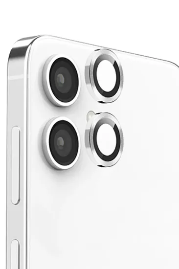 Newface Samsung Galaxy A06 Raze Metal Kamera Lens - Gümüş resmi