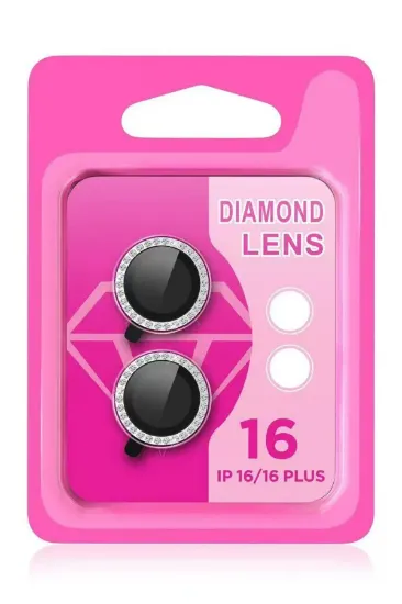 Newface iPhone 16 Rock Metal Kamera Lens - Beyaz resmi