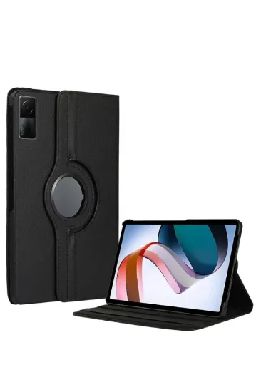 Newface Xiaomi Redmi Pad SE 4G Kılıf 360 Tablet Deri Kılıf - Siyah resmi