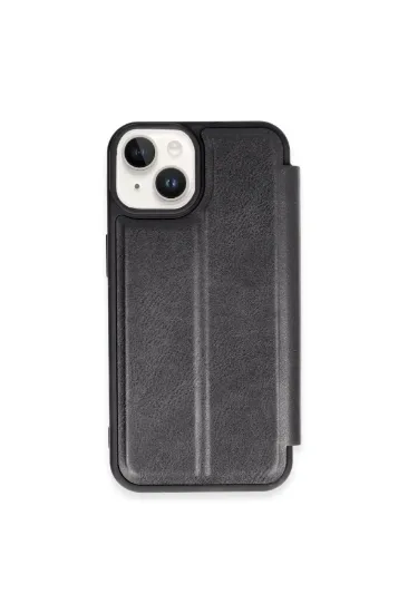 Newface iPhone 15 Kılıf Flip Cover - Siyah resmi