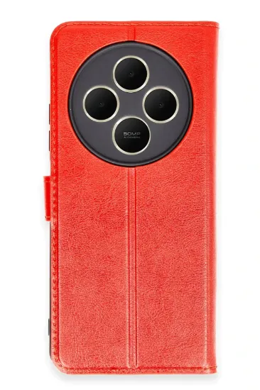 Newface Xiaomi Redmi 14C Kılıf Trend S Plus Kapaklı Kılıf - Kırmızı resmi
