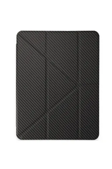 Newface iPad 2022 10.9 (10.nesil) Kılıf Color Karbon Tablet Kılıfı - Koyu Gri resmi