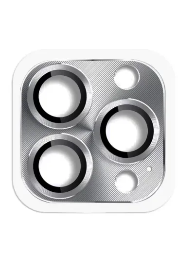Newface iPhone 16 Pro Max Pers Alüminyum Kamera Lens - Gri resmi