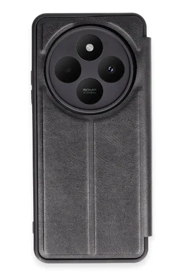 Newface Xiaomi Redmi 14C Kılıf Flip Cover - Siyah resmi