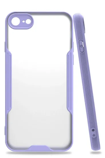 Newface iPhone 7 Kılıf Platin Silikon - Lila resmi
