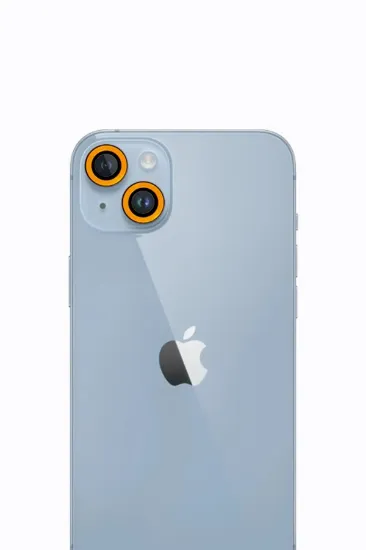 Newface iPhone 13 Neon Fosforlu Kamera Lens - Sarı resmi