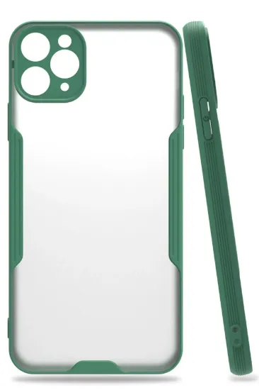 Newface iPhone 11 Pro Kılıf Platin Silikon - Yeşil resmi