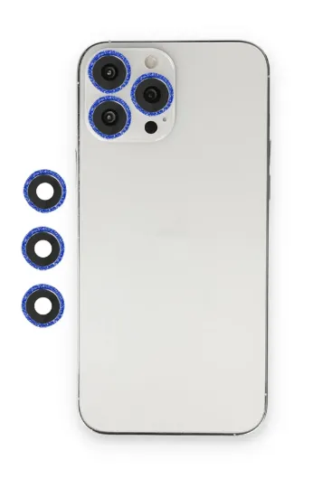 Newface iPhone 12 Pro Max Shine Kamera Lens - Lacivert resmi