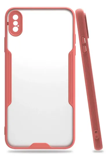 Newface iPhone XS Max Kılıf Platin Silikon - Pembe resmi