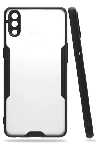 Newface Samsung Galaxy A10S Kılıf Platin Silikon - Siyah resmi