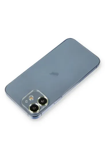Newface iPhone 12 Mini Metal Kamera Lens Koruma Cam - Açık Yeşil resmi
