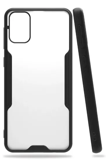 Newface Samsung Galaxy M31 Kılıf Platin Silikon - Siyah resmi